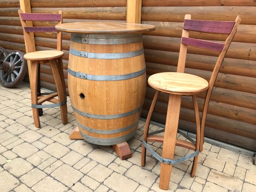 Faßtisch barhocker - faßtisch, +4x