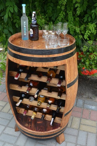Holztisch aus eichen weinfass - aus,