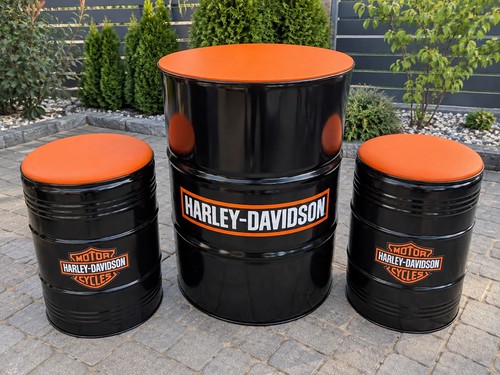 Harley davidson fassmöbel - fassmöbel, set